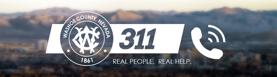 Washoe311.  Real People.  Real Help.